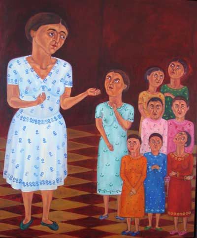 Teaching I, 1996 by Akram Rahmanzadeh