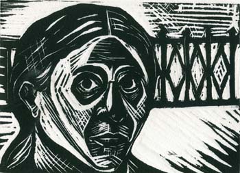 Wood cut by Akram Rahmanzadeh