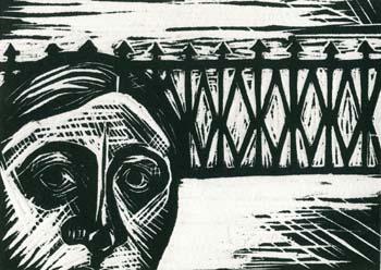 Wood cut by Akram Rahmanzadeh