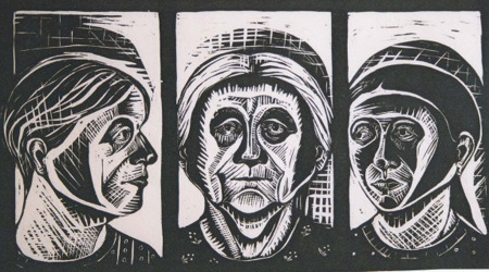 Wood cut by Akram Rahmanzadeh