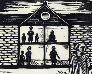 Wood cut by Akram Rahmanzadeh